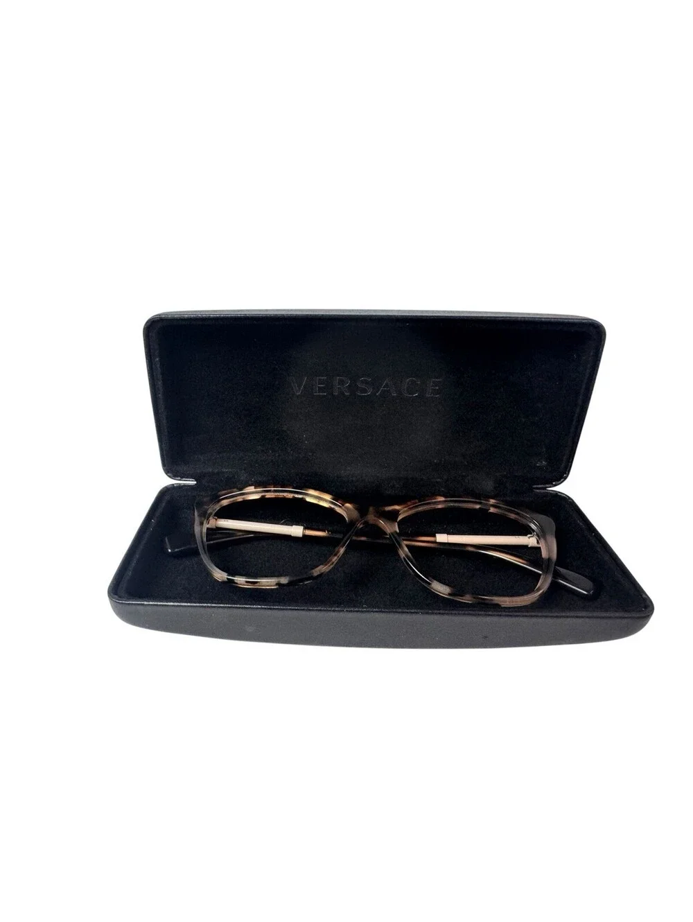 VERSACE VE 3248  Tan Tortoiseshell Woman's Eyeglasses 54-16-140mm + Case Frames